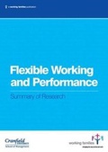 Cover: Flexible Working and Performance - Working Families