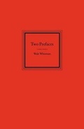 Cover: Two Prefaces by Walt Whitman - Turtle Point Press