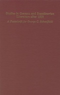Cover: Studies in German & Scandinavian Lit. after 1500 - Camden House Inc