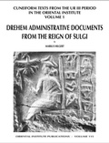 Cover: Cuneiform Texts from the Ur III Period in the Oriental Institute, Volume 1 - Institute for the Study of Ancient Cultures