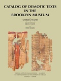 Cover: Catalog of Demotic Texts in the Brooklyn Museum - Institute for the Study of Ancient Cultures