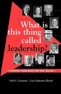 Cover: What is This Thing Called Leadership? - Australian Academic Press
