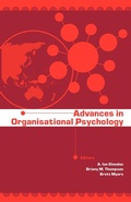 Cover: Advances in Organisational Psychology - Australian Academic Press