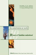 Cover: The Constitution at Work - Unisa Press