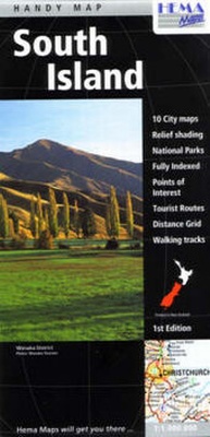 Abbildung von: New Zealand South Island Handy Map - Hema Maps New Zealand Ltd