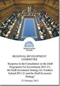 Cover: Response to the Consultation on the Draft Programme for Government 2011-15, the Draft Investment Strategy for Northern Ireland 2011-21 and the Draft Economic Strategy - Stationery Office Books