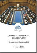 Cover: Report on the Pensions Bill - Stationery Office Books