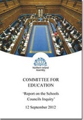 Cover: Report on the School Councils inquiry - Stationery Office Books