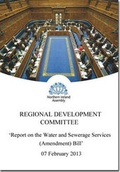 Cover: Report on the Water and Sewerage Services (Amendment) Bill - Stationery Office Books
