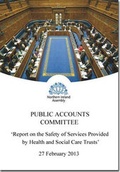 Cover: Report on the safety of services provided by health and social care trusts - TSO