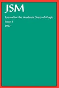 Cover: Journal for the Academic Study of Magic: Issue 4 - Mandrake of Oxford
