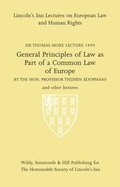 Cover: Sir Thomas More Lecture 1999 - Wildy, Simmonds and Hill Publishing