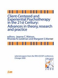 Cover: Client-centered and Experiential Psychotherapy in the 21st Century - PCCS Books