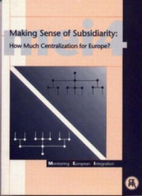 Enlarge image Cover: Making Sense of Subsidiarity - Centre for Economic Policy Research