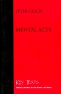 Cover: Mental Acts - St Augustine's Press