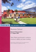 Cover: Team Roles - University of Hull