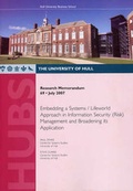 Cover: Embedding a Systems/lifeworld Approach in Information Security (risk) Management and Broadening Its Application - University of Hull, Business School (HUBS)