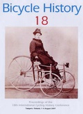 Cover: Bicycle History 18 - Van Der Plas Publications,U.S.