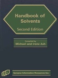 Cover: Handbook of Solvents - Synapse Information Resources,U.S.