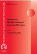 Cover: Pulmonary Manifestations of Systemic Diseases - European Respiratory Society Journals Ltd