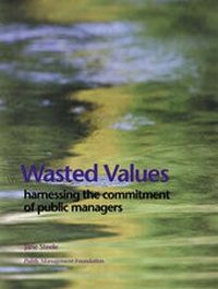 Enlarge image Cover: Wasted Values - Public Management Foundation (PMF)