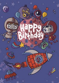 Enlarge image Cover: Happy Birthday - Space - Best Publishing Ever Ltd