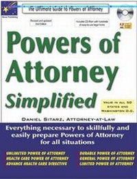 Enlarge image Cover: Powers of Attorney Simplified - Nova Publishing Company