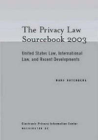 Enlarge image Cover: Privacy Law Sourcebook 2003 - EPIC