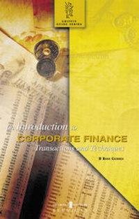 Enlarge image Cover: An Introduction to Corporate Finance - Securities Institute ltd