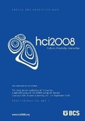 Cover: Proceedings of HCI 2008 (Vol. 2) 2008 - British Computer Society
