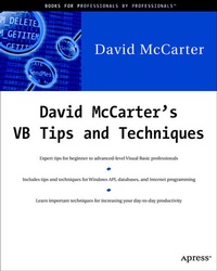 Enlarge image Cover: David McCarter's VB Tips and Techniques - APress