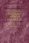 Bild: The History and Theory of English Contract Law - Beard Books