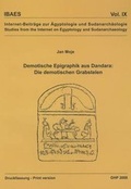 Cover: Demotische Epigraphik aus Dandara - Golden House Publications