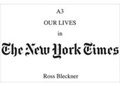 Cover: Ross Bleckner - A3. Our Lives in the New York Times - Edgewise Press