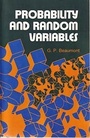 Cover: Probability and Random Variables - Horwood Publishing Ltd