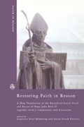 Cover: Restoring Faith in Reason - SCM Press