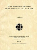 Cover: An Archaeological Assessment of the Proposed Catalina State Park - Arizona State Museum