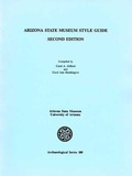 Cover: Arizona State Museum Style Guide - Arizona State Museum