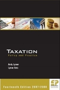 Enlarge image Cover: Taxation: Policy & Practice (2007/08) - Fiscal Publications