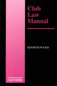 Abbildung von: Club Law Manual - Callow Publishing Ltd