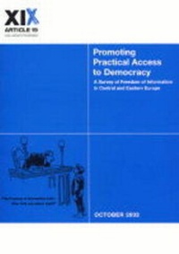 Enlarge image Cover: Promoting Practical Access to Democracy - Article 19
