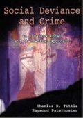 Cover: Social Deviance and Crime - Roxbury Publishing Company