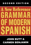 Cover: A New Reference Grammar of Modern Spanish - Springer