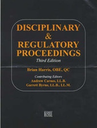 Abbildung von: Disciplinary and Regulatory Proceedings - Barry Rose Law Publishers Ltd