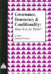 Enlarge image Cover: Governance, Democracy and Conditionality - INTRAC