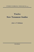 Cover: Twelve New Testament Studies - SCM Press