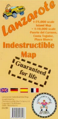 Abbildung von: Lanzarote Indestructible Map - Indestructible Map Company Ltd