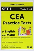 Cover: CEA Practice Tests in English and Maths: Tests 1 - 4 Pack 1 - PTQ Tuition