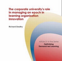 Enlarge image Cover: The Corporate University's Role in Managing an Epoch in Learning Organisation Innovation - Dynamic SWOT Associates