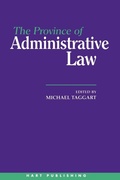 Cover: The Province of Administrative Law - Hart Publishing